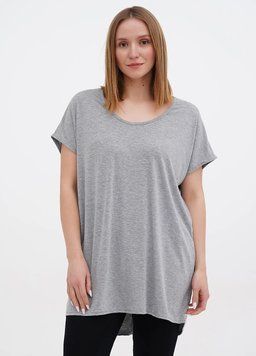 Футболка оверсайз Boohoo DZZ72497_131_20 38 Серый