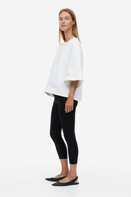 Леггинсы для беременных вкорочені H&M 271077469 M Черный