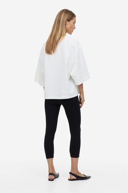 Леггинсы для беременных вкорочені H&M 271077469 M Черный