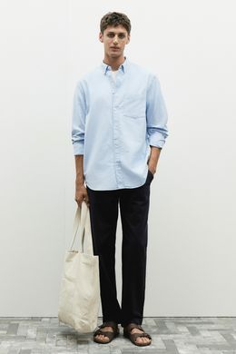 Сорочка H&M 271013956_blue XL Блакитний