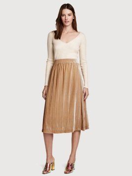 Юбка H&M 270463890 L Золотистый