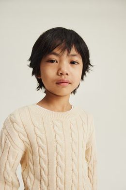 Джемпер H&M 271236445 98 Светло-Бежевый