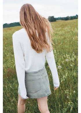 Кардиган H&M 271289653 XS Білий/Чорний