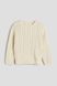 Джемпер H&M 271236445 98 Светло-Бежевый
