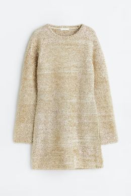 Сукня H&M 271127837 XL Бежевий/Золотий