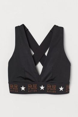 Топ спортивний H&M 270806034 M Чорний
