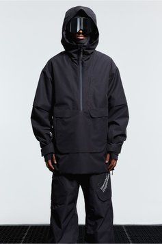 Анорак лижний з тканини StormMove для захисту від вітру і снігу H&M 271165475 XS/S Чорний