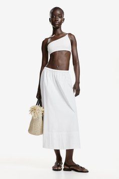 Юбка H&M 271226811 M Белый