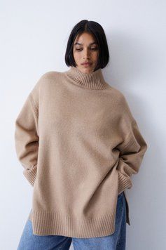 Джемпер оверсайз H&M 270992208 XS Коричневый