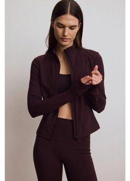 Толстовка спортивна H&M 271243210_plum L Сливовий