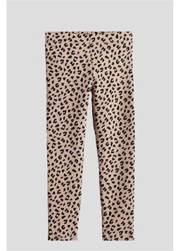 Легінси на флісі H&M 271193337_brownleo 98 Коричневий/Леопардовий