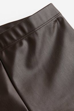 Легинсы утепленные из искуственной кожи H&M 270992042_brown XL Коричневый