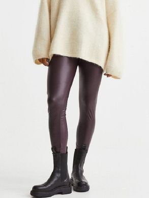 Легинсы утепленные из искуственной кожи H&M 270992042_brown XL Коричневый