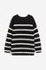 Джемпер H&M 271168900 170 Чорний/Білий