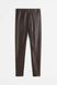 Легинсы утепленные из искуственной кожи H&M 270992042_brown XL Коричневый