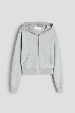 Толстовка вкорочена H&M 271210497 146 Світло-сірий