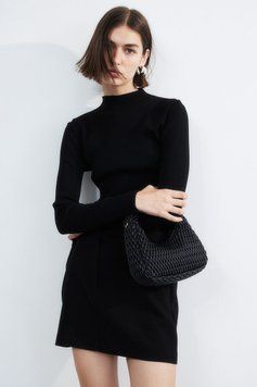 Джемпер с высоким горлом H&M 271169366 M Черный