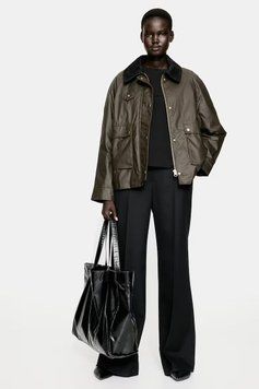 Куртка H&M 271245663 M Темний хакі