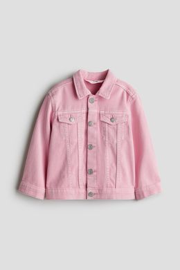 Куртка джинсова H&M 271260993 104 Рожевий