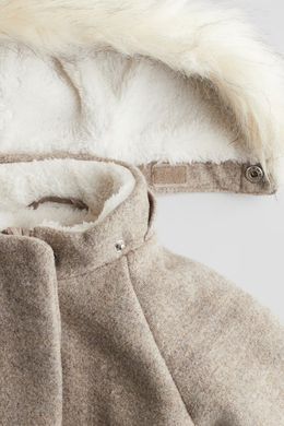 Пальто H&M 271253861 86 Бежевий