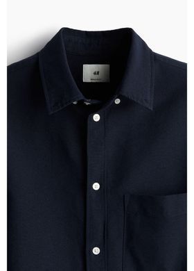 Сорочка H&M 271013956_darkblue M Синій