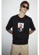 Футболка оверсайз H&M 271238203_LA S Чорний/Малюнок
