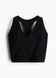Топ спортивний H&M 271265819 XXL Чорний
