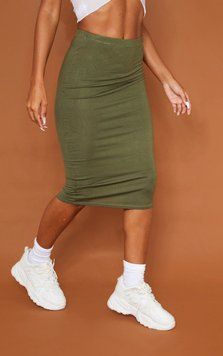 Юбка PrettyLittleThing CLS5279_29_59 40 Хаки