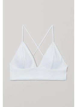 Топ купальний H&M 270929321 36 Білий