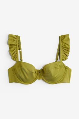 Ліф купальний H&M 271226810 75A Гірчичний