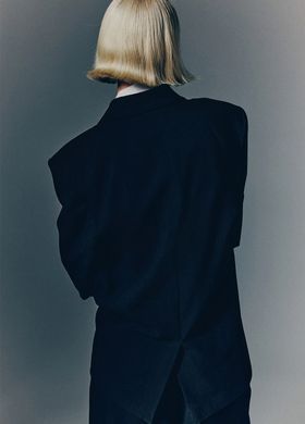 Блейзер-смокінг оверсайз H&M 271246817 S Чорний
