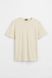 Футболка H&M 271043199_beige XS Бежевий