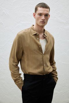 Сорочка H&M 271211232 S Хакі
