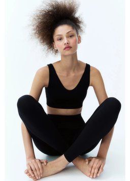 Топ спортивний H&M 271235270 S Чорний