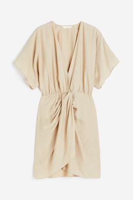 Платье H&M 271169790 XS Светло-Бежевый