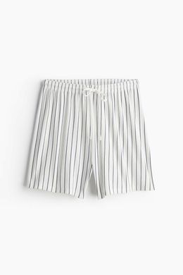 Шорти H&M 271229304 L Білий/синій