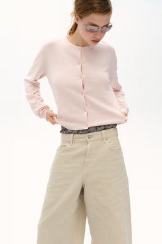 Кардиган H&M 271226261 L Светло-Розовый