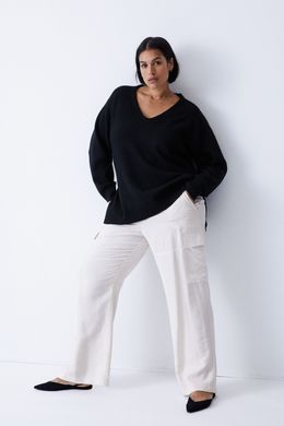 Джемпер оверсайз H&M 271089158_black M Черный