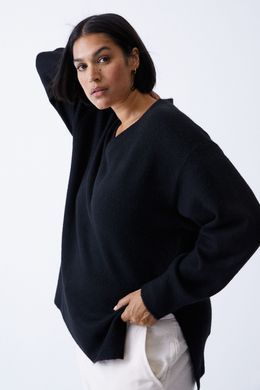 Джемпер оверсайз H&M 271089158_black M Черный