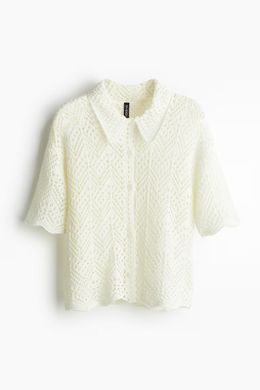 Кардиган в'язаний H&M 271203022 M Кремовий