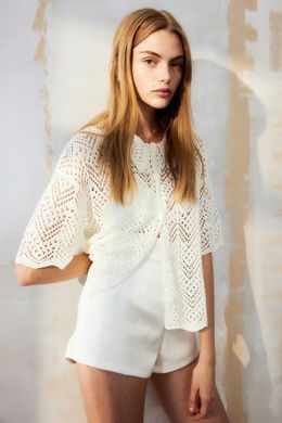 Кардиган в'язаний H&M 271203022 M Кремовий