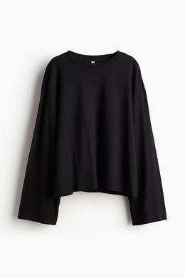 Лонгслив H&M 271240497 XS Черный