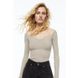Топ H&M 271127284 L Бежевий/Сріблястий
