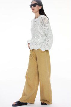 Толстовка в'язана H&M 271231273 S Білий/Світло-блакитний