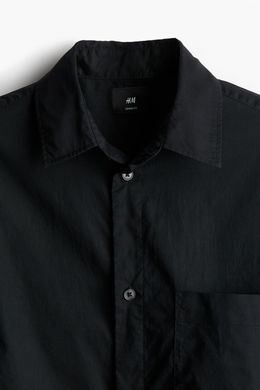 Сорочка бавовняна H&M 271028144 L Чорний