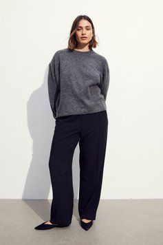 Свитер H&M 270983240_grey M Темно-серый