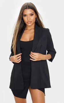 Пиджак PrettyLittleThing CMF5440_4_59 40 Черный
