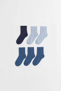 Шкарпетки 6 шт. H&M 271060473_6pc 34/36 Синій/Голубий