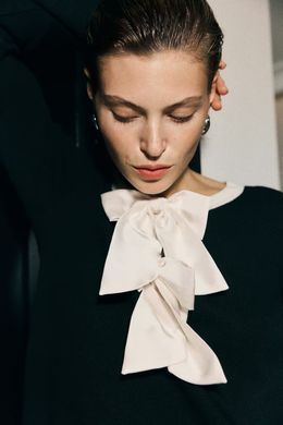 Платье H&M 271251922 XS Черный/Кремовый