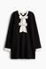 Платье H&M 271251922 XS Черный/Кремовый